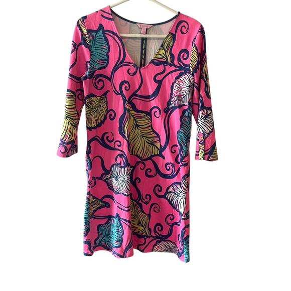 Lilly Pulitzer Medium Clarke Leaves in the Breeze Dress - Picture 1 of 6